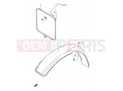 SUZUKI RM80X X (1999) 22 - FRONT FENDER