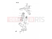 22 - STEERING STEM (MODEL G/H) - Suzuki RM80 G (1986) (E01)