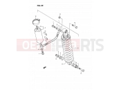 32 - REAR SHOCK ABSORBER (MODEL G) - Suzuki RM80 G (1986) (E01)