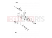 33 - CUSHION LEVER (MODEL G) - Suzuki RM80 G (1986) (E01)