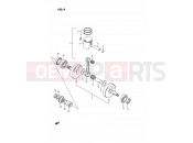 SUZUKI RM80 H (1987) (E01) 4 - CRANKSHAFT (MODEL G/H)