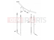 25 - HANDLEBAR - CONTROL CABLE - Suzuki RM80 K (1989) (E24)