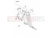 32B - REAR SHOCK ABSORBER (MODEL K) - Suzuki RM80 K (1989) (E24)
