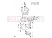 1 - CYLINDER (MODEL G/H/J) - Suzuki RM80 J (1988) (E03,E28,E33)