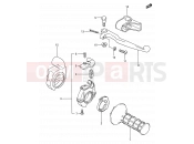 28 - RIGHT HANDLE SWITCH (MODEL G/H/J) - Suzuki RM80 J (1988) (E03,E28,E33)