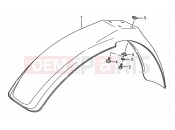 SUZUKI RM80 L (1990) (E03,E28,E33) 25 - FRONT FENDER