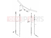 SUZUKI RM80 L (1990) (E03,E28,E33) 27 - HANDLEBAR - CONTROL CABLE