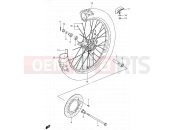 30 - FRONT WHEEL - Suzuki RM80 Y (2000)