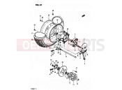 51 - REAR WHEEL - Suzuki RV50 X (1999)