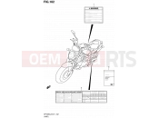 102 - LABEL (SFV650L2 E21) - Suzuki SFV650A L2 (2012) Gladius (E21)