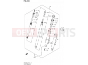 111 - FRONT DAMPER (SFV650UL2 E21) - Suzuki SFV650A L2 (2012) Gladius (E21)