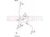 127 - FRONT BRAKE HOSE (SFV650UL2 E24) - Suzuki SFV650A L2 (2012) Gladius (E21)