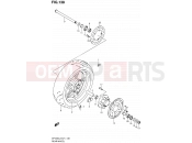 138 - REAR WHEEL (SFV650L2 E21) - Suzuki SFV650A L2 (2012) Gladius (E21)