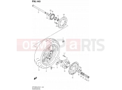 143 - REAR WHEEL (SFV650UAL2 E21) - Suzuki SFV650A L2 (2012) Gladius (E21)