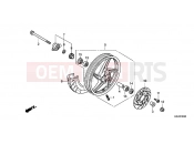 HONDA NSC110MPDC NSC110MPD 2012 F-20-20 FRONT WHEEL
