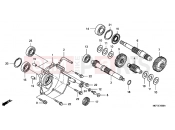HONDA FJS600DB SILVER WING 2011 E-15 TRANSMISSION