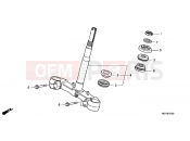 HONDA FJS400A9 SILVER WING 400 ABS 2009 F-7 STEERING WHEEL