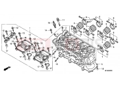 HONDA CBF10008 CBF1000 2008 E-2 CYLINDER HEAD