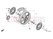 HONDA CBF10008 CBF1000 2008 F-12 FRONT WHEEL