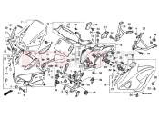 HONDA CBF10008 CBF1000 2008 F-35 ENGINE HOUSING