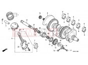 E-14 CRANKSHAFT / PISTON - Honda CBF1000A9 CBF1000 ABS 2009