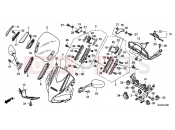 F-43 UPPER ENGINE HOUSING - Honda CBF1000FC CBF1000F 2012