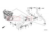 HONDA CBF1000FTC CBF1000FT 2012 E-17 WATER PIPE