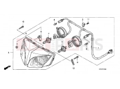 HONDA CBF1000S7 CBF1000S 2007 F-1 HEADLIGHT