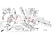 HONDA CBF1000S7 CBF1000S 2007 F-7 STEERING BAR PIPE / UPPER BRIDGE