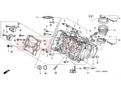 HONDA VFR8002 INTERCEPTOR 2002 E-2 CYLINDER HEAD (FRONT)