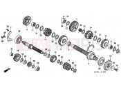 HONDA VFR8002 INTERCEPTOR 2002 E-14 TRANSMISSION