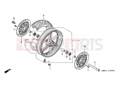 HONDA VFR800FIY INTERCEPTOR 2000 F-12 FRONT WHEEL