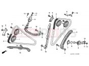 HONDA VFR800A2 INTERCEPTOR ABS 2002 E-4 TIMING CHAIN ​​/ TENSIONER