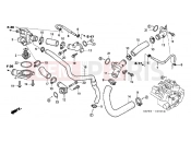 HONDA VFR800A2 INTERCEPTOR ABS 2002 E-16 WATER HOSE