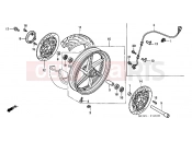 HONDA VFR800A2 INTERCEPTOR ABS 2002 F-12 FRONT WHEEL