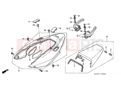 HONDA VFR800A2 INTERCEPTOR ABS 2002 F-20 REAR ENGINE COVER