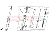 F-10 FRONT FORK - Honda VFR800A3 INTERCEPTOR ABS 2003