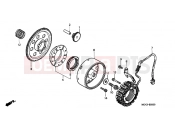 E-9 GENERATOR - Honda VT1100C2Y Shadow 2000