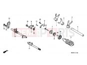 E-17 TRANSMISSION DRUM - Honda VT1100C2Y Shadow 2000