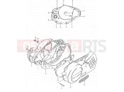 SUZUKI TS125ER X (1999) 3 - CRANKCASE COVER