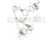 SUZUKI TS125ER X (1999) 28 - TURN SIGNAL LAMP (E02, E15)