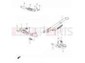 SUZUKI TS125ER R (1994) 37 - STAND - FOOTREST (E18)