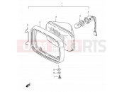 SUZUKI TS125ERC R (1994) 22 - HEADLAMP (E09, E95, MODEL L P09)