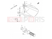 SUZUKI TS125ERC R (1994) 48A - RIGHT HANDLE LEVER (MODEL R P09)