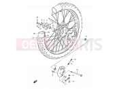 SUZUKI TS125ERC R (1994) 57 - FRONT WHEEL