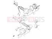 24 - TURNSIGNAL LAMP (E02, E15, E17, E18, E22) - Suzuki TS125X / TS125XU G (1986)
