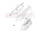 32 - FRAME COVER (MODEL M/N) - Suzuki TS200R M (1991) (E03,E28,E33)