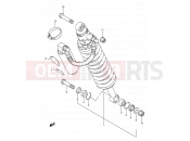 44 - REAR SHOCK ABSORBER - Suzuki TS200R M (1991) (E03,E28,E33)