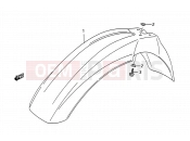 36 - FRONT FENDER - Suzuki TS200R N (1992) (E03,E28,E33)