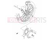 37 - FRONT WHEEL - Suzuki TS200R P (1993) (E03,E28,E33)